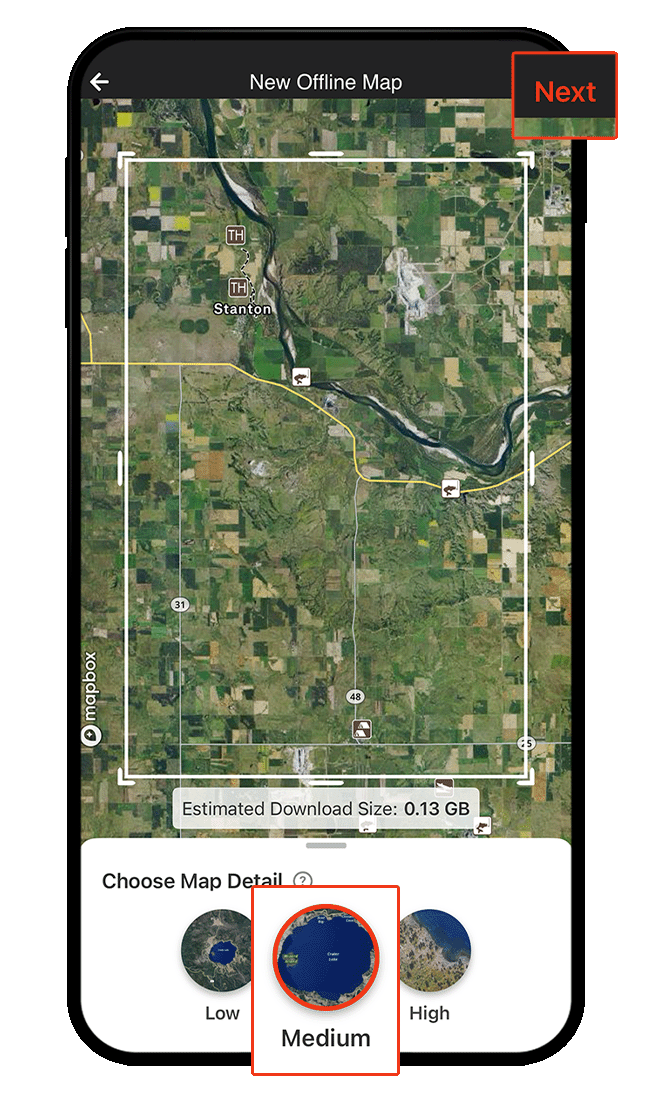 onX Hunt Offline Map screenshot